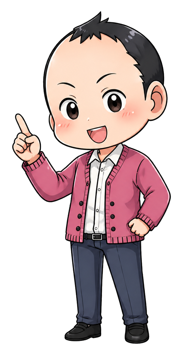 記事一覧を案内するキャラクター