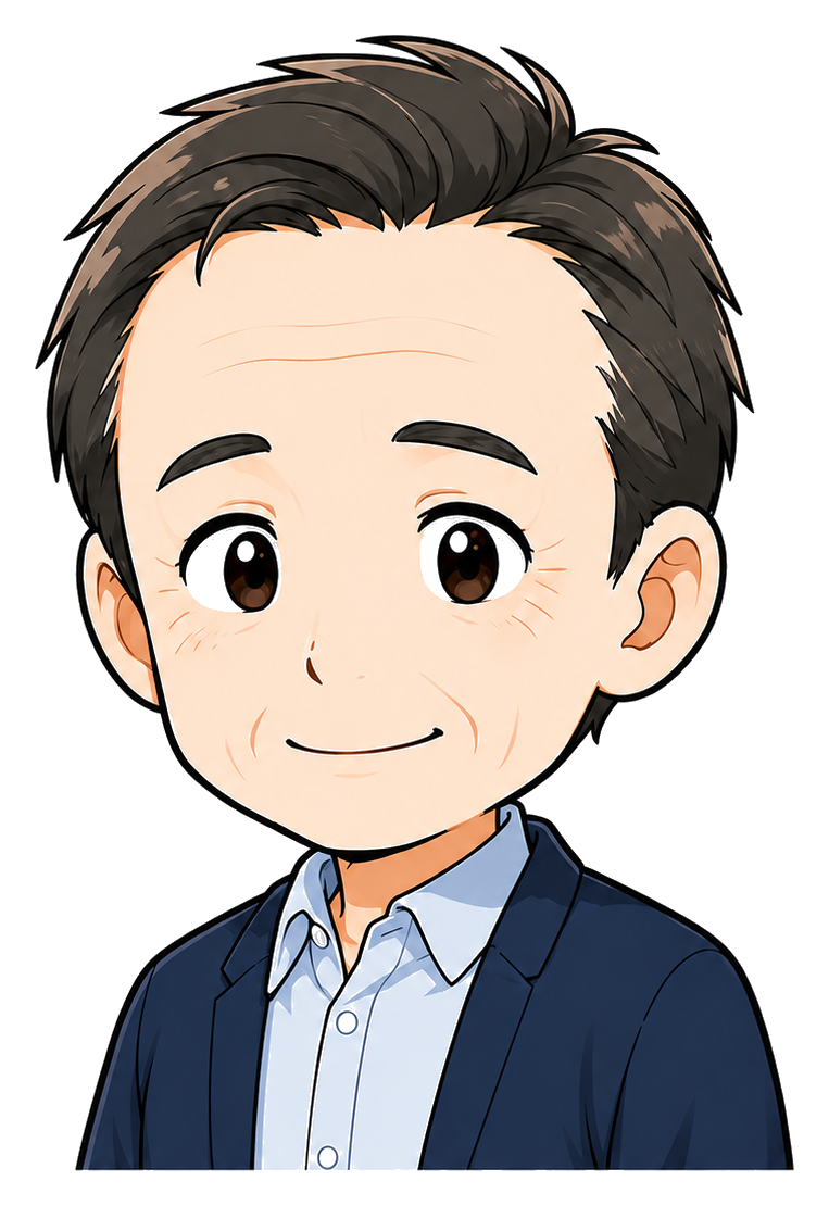 50代男性の生徒キャラクター