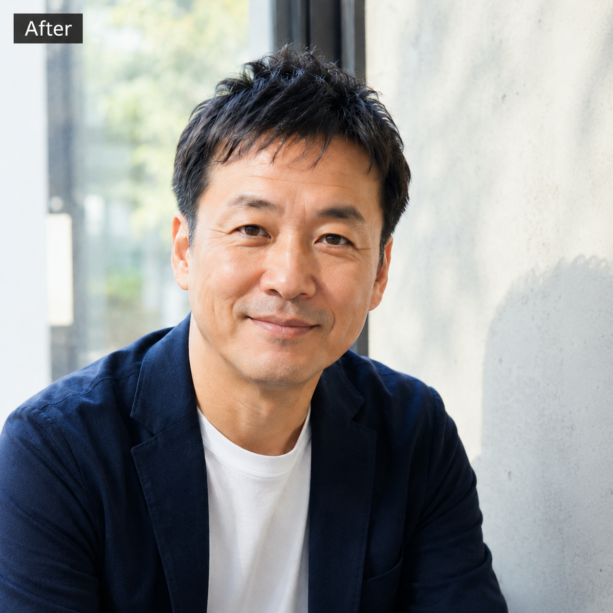 改善後のプロフィール写真サンプル