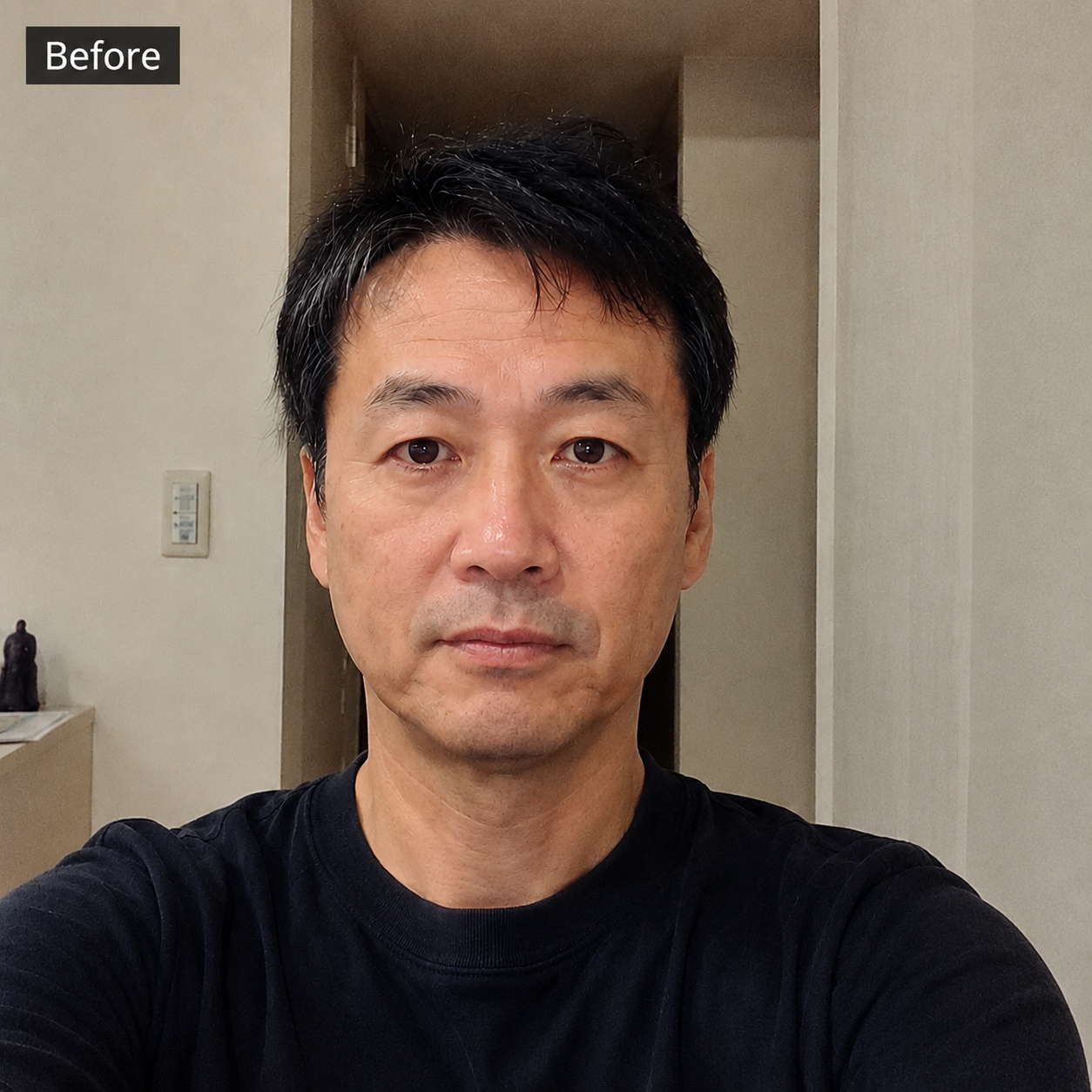 改善前のプロフィール写真サンプル